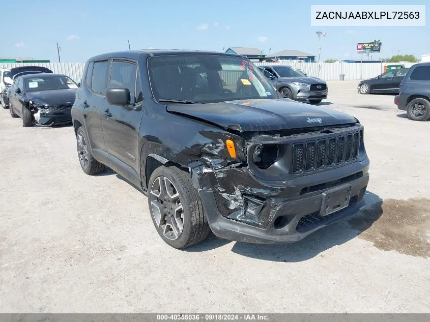 2020 Jeep Renegade Jeepster Fwd VIN: ZACNJAABXLPL72563 Lot: 40355036