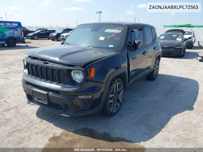 2020 Jeep Renegade Jeepster Fwd VIN: ZACNJAABXLPL72563 Lot: 40355036