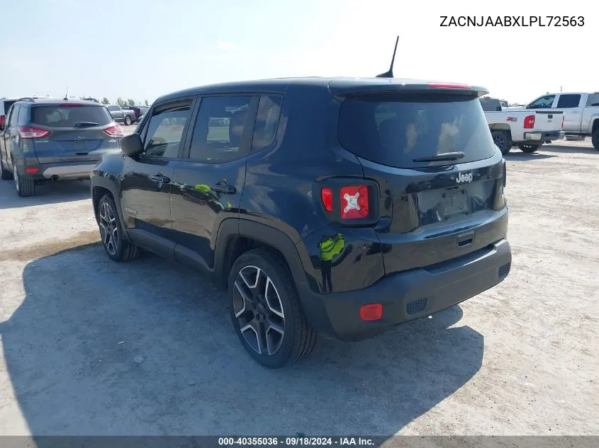 2020 Jeep Renegade Jeepster Fwd VIN: ZACNJAABXLPL72563 Lot: 40355036