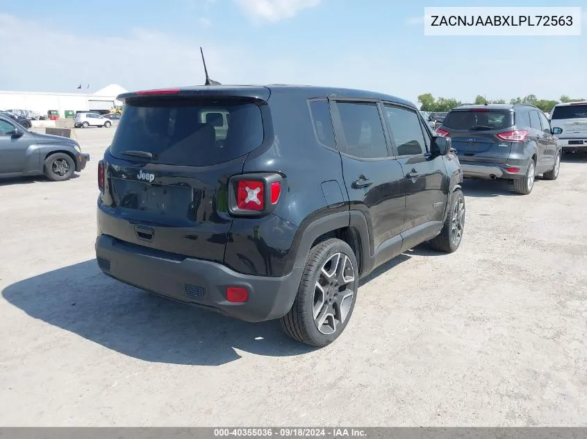 2020 Jeep Renegade Jeepster Fwd VIN: ZACNJAABXLPL72563 Lot: 40355036