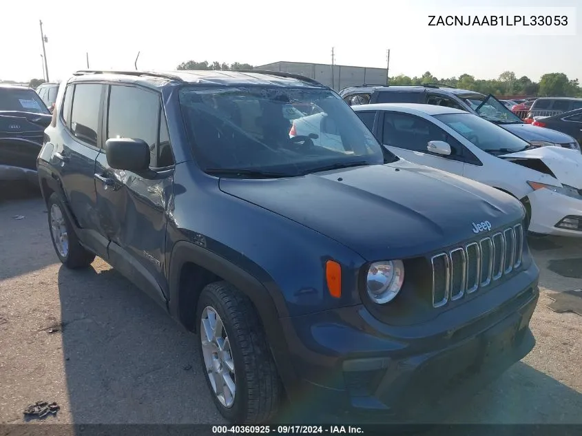 2020 Jeep Renegade Sport Fwd VIN: ZACNJAAB1LPL33053 Lot: 40360925