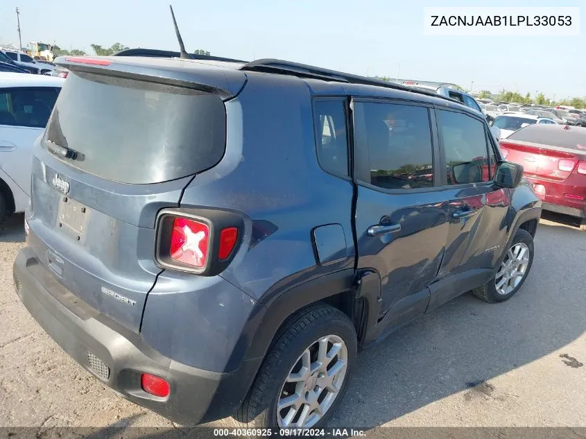 2020 Jeep Renegade Sport Fwd VIN: ZACNJAAB1LPL33053 Lot: 40360925