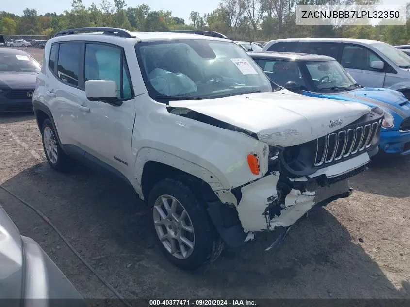 2020 Jeep Renegade Latitude 4X4 VIN: ZACNJBBB7LPL32350 Lot: 40377471