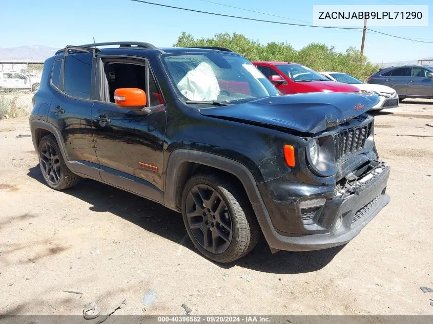 2020 Jeep Renegade Orange Edition Fwd VIN: ZACNJABB9LPL71290 Lot: 40396582