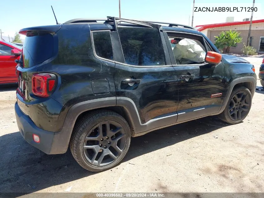 2020 Jeep Renegade Orange Edition Fwd VIN: ZACNJABB9LPL71290 Lot: 40396582