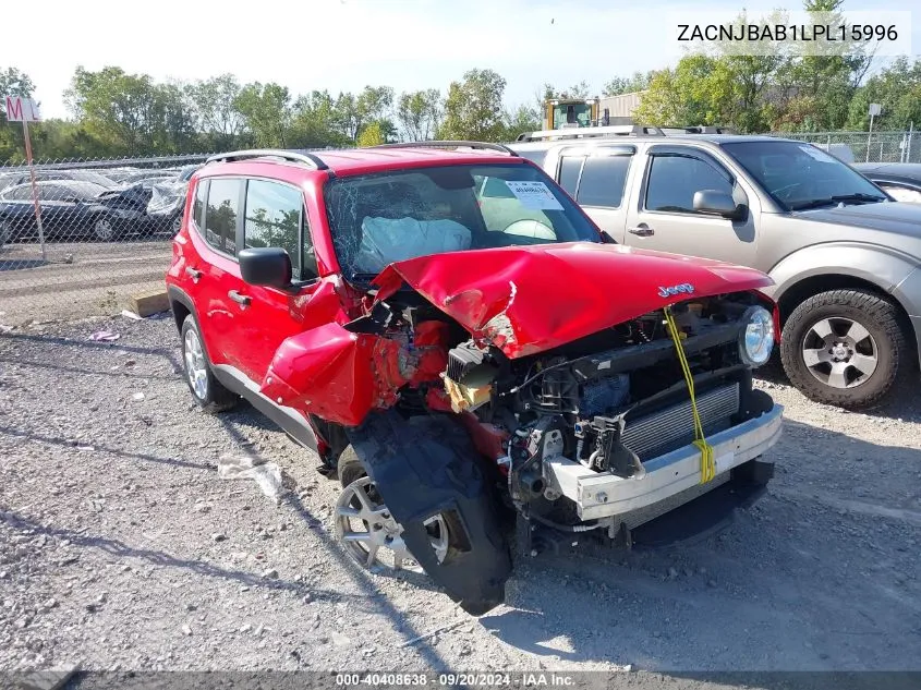 2020 Jeep Renegade Sport 4X4 VIN: ZACNJBAB1LPL15996 Lot: 40408638