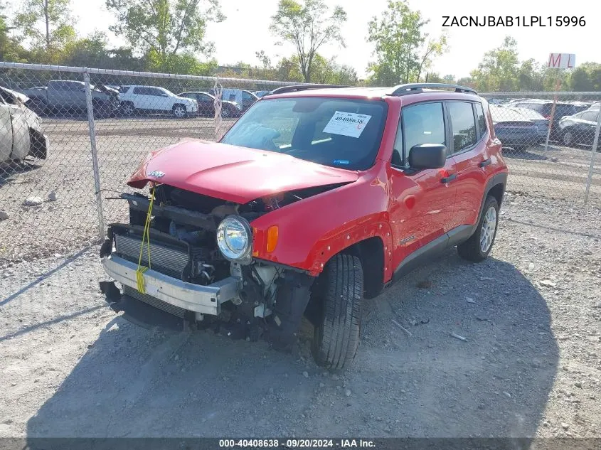 2020 Jeep Renegade Sport 4X4 VIN: ZACNJBAB1LPL15996 Lot: 40408638