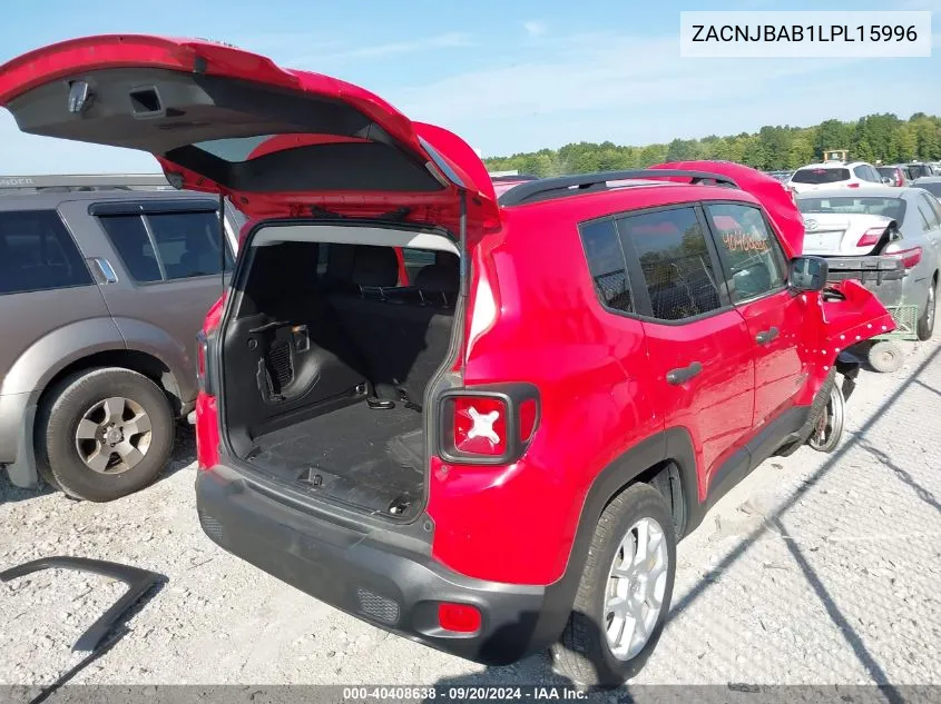 2020 Jeep Renegade Sport 4X4 VIN: ZACNJBAB1LPL15996 Lot: 40408638