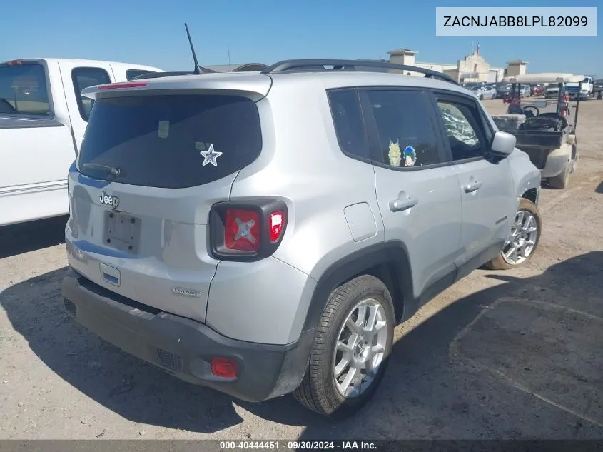 2020 Jeep Renegade Latitude Fwd VIN: ZACNJABB8LPL82099 Lot: 40444451