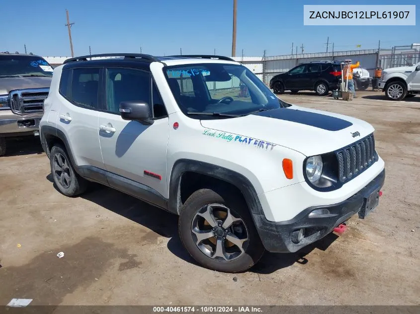 2020 Jeep Renegade Trailhawk 4X4 VIN: ZACNJBC12LPL61907 Lot: 40461574