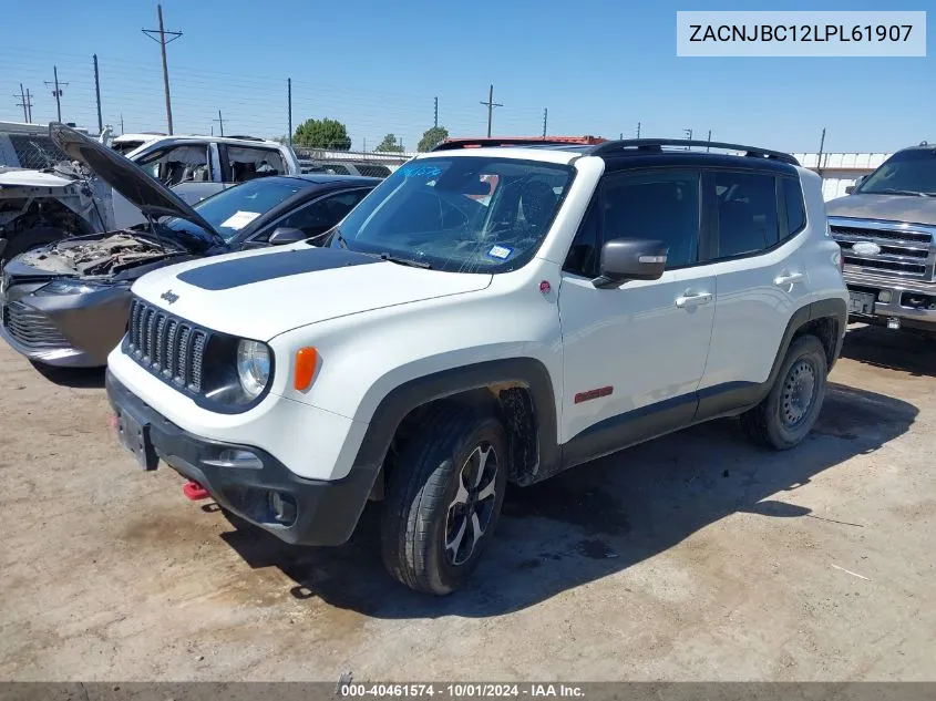 2020 Jeep Renegade Trailhawk 4X4 VIN: ZACNJBC12LPL61907 Lot: 40461574