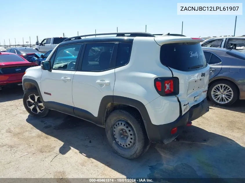 2020 Jeep Renegade Trailhawk 4X4 VIN: ZACNJBC12LPL61907 Lot: 40461574