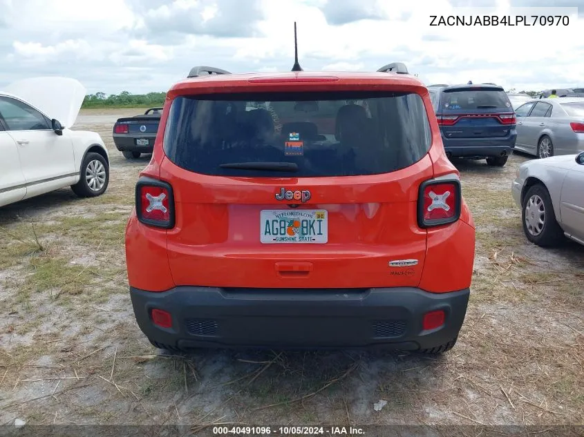 2020 Jeep Renegade Latitude VIN: ZACNJABB4LPL70970 Lot: 40491096