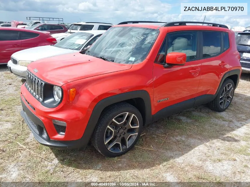 2020 Jeep Renegade Latitude VIN: ZACNJABB4LPL70970 Lot: 40491096