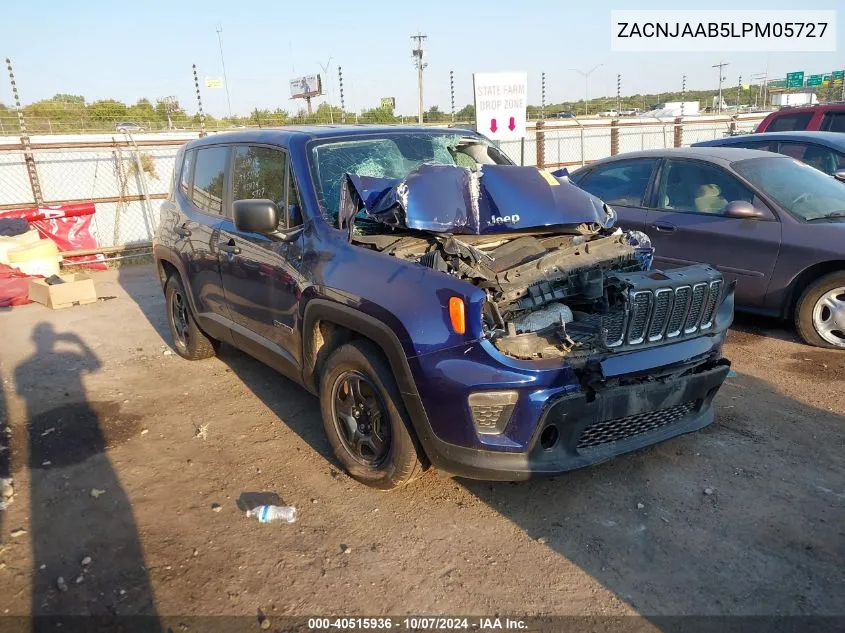 2020 Jeep Renegade Sport VIN: ZACNJAAB5LPM05727 Lot: 40515936