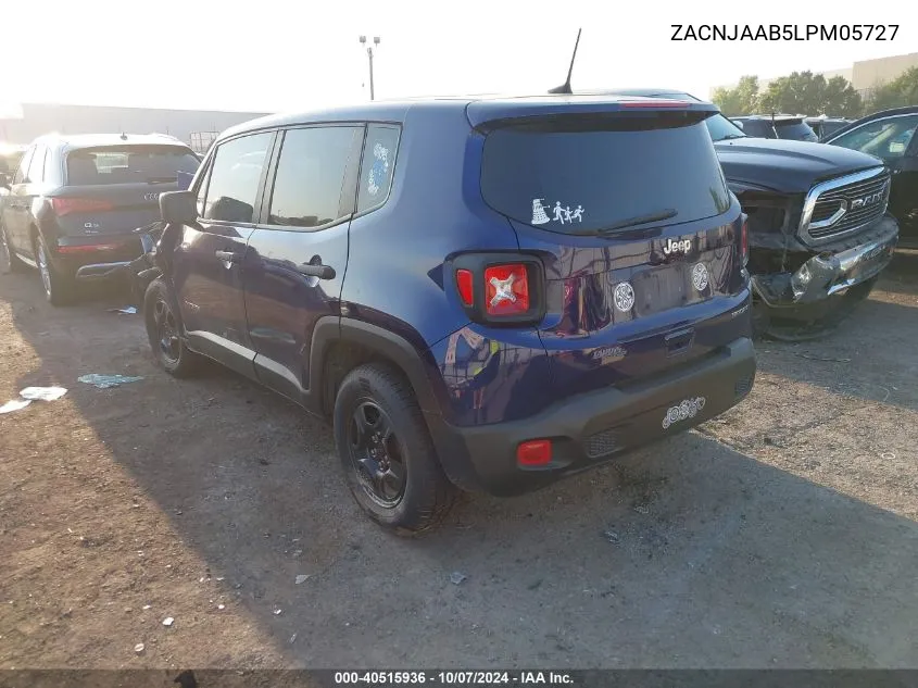 2020 Jeep Renegade Sport VIN: ZACNJAAB5LPM05727 Lot: 40515936