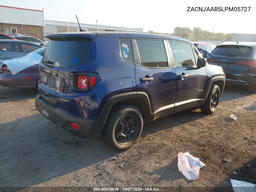 2020 Jeep Renegade Sport VIN: ZACNJAAB5LPM05727 Lot: 40515936