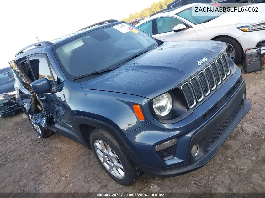 2020 Jeep Renegade Latitude VIN: ZACNJABB5LPL64062 Lot: 40524787