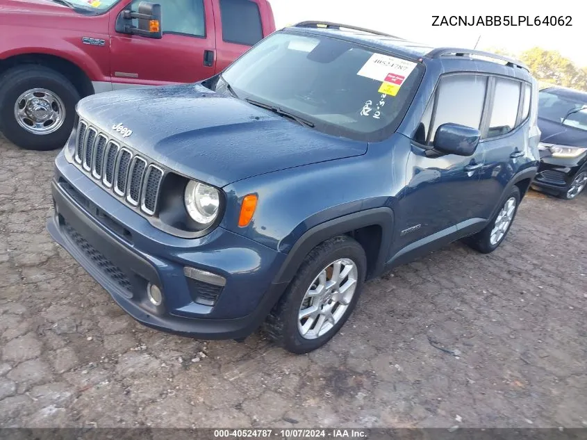 2020 Jeep Renegade Latitude VIN: ZACNJABB5LPL64062 Lot: 40524787