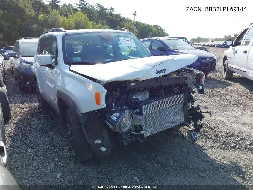 2020 Jeep Renegade Altitude 4X4 VIN: ZACNJBBB2LPL69144 Lot: 40528533