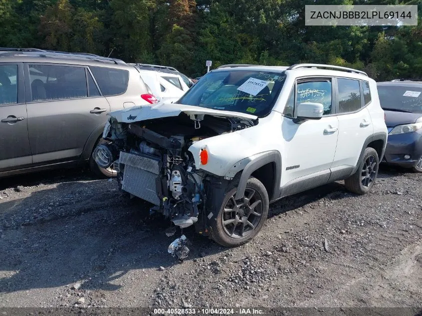 2020 Jeep Renegade Altitude 4X4 VIN: ZACNJBBB2LPL69144 Lot: 40528533