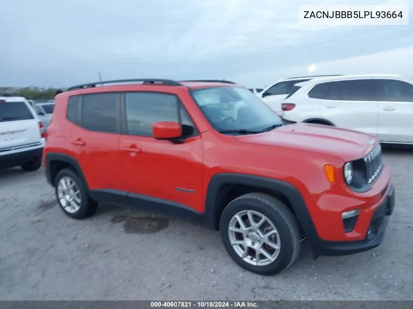 2020 Jeep Renegade Latitude 4X4 VIN: ZACNJBBB5LPL93664 Lot: 40607821