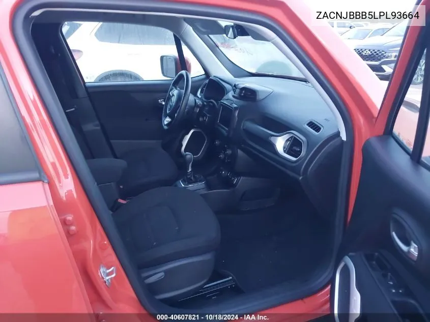 2020 Jeep Renegade Latitude 4X4 VIN: ZACNJBBB5LPL93664 Lot: 40607821