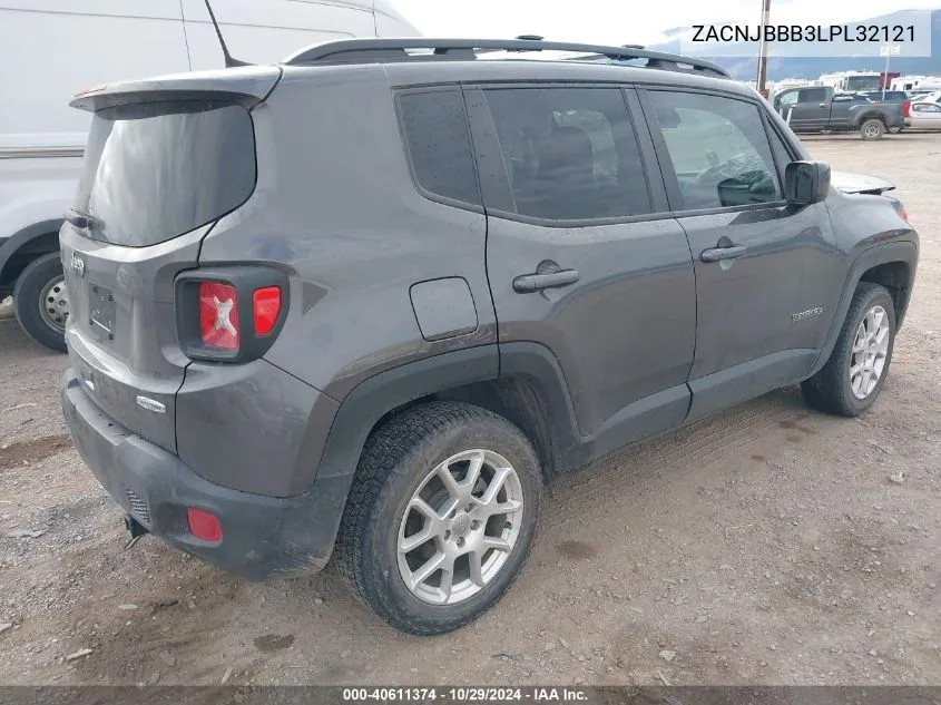 2020 Jeep Renegade Latitude 4X4 VIN: ZACNJBBB3LPL32121 Lot: 40611374