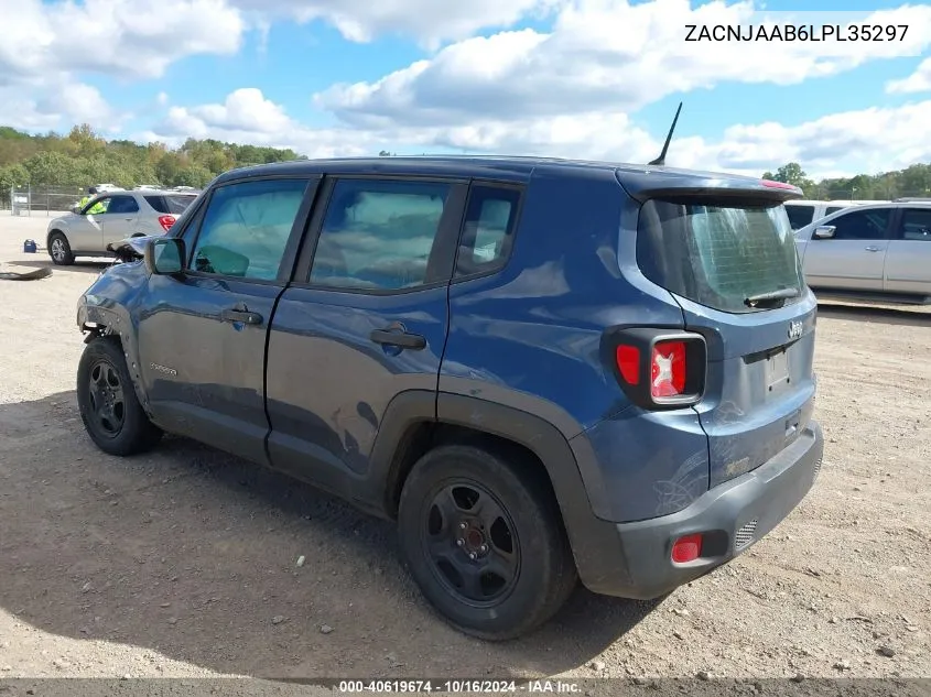 2020 Jeep Renegade Sport Fwd VIN: ZACNJAAB6LPL35297 Lot: 40619674