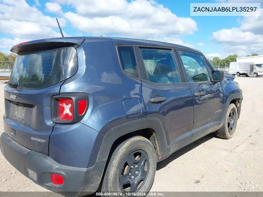 2020 Jeep Renegade Sport Fwd VIN: ZACNJAAB6LPL35297 Lot: 40619674