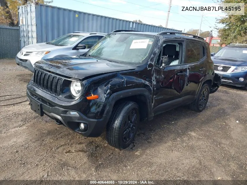 2020 Jeep Renegade Upland 4X4 VIN: ZACNJBAB7LPL45195 Lot: 40644085