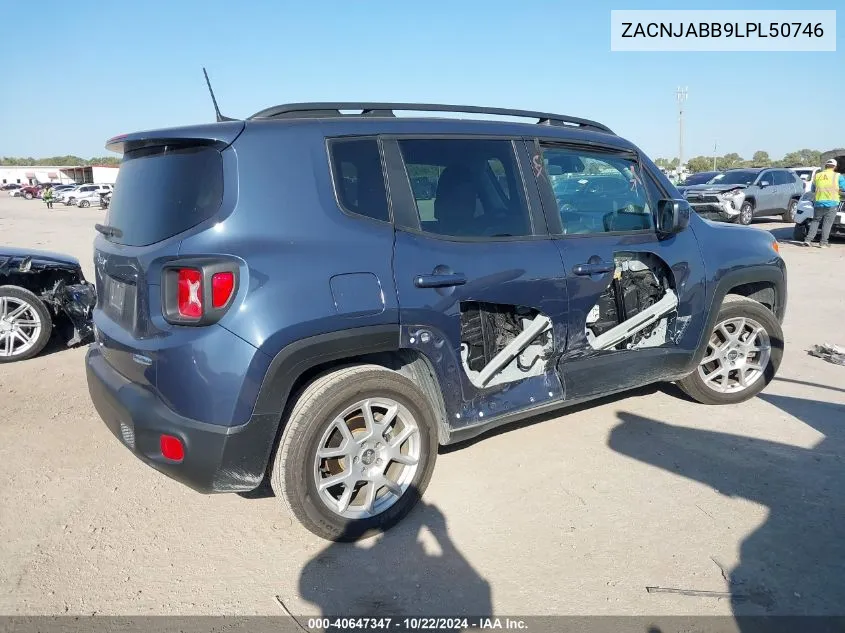 2020 Jeep Renegade Latitude Fwd VIN: ZACNJABB9LPL50746 Lot: 40647347