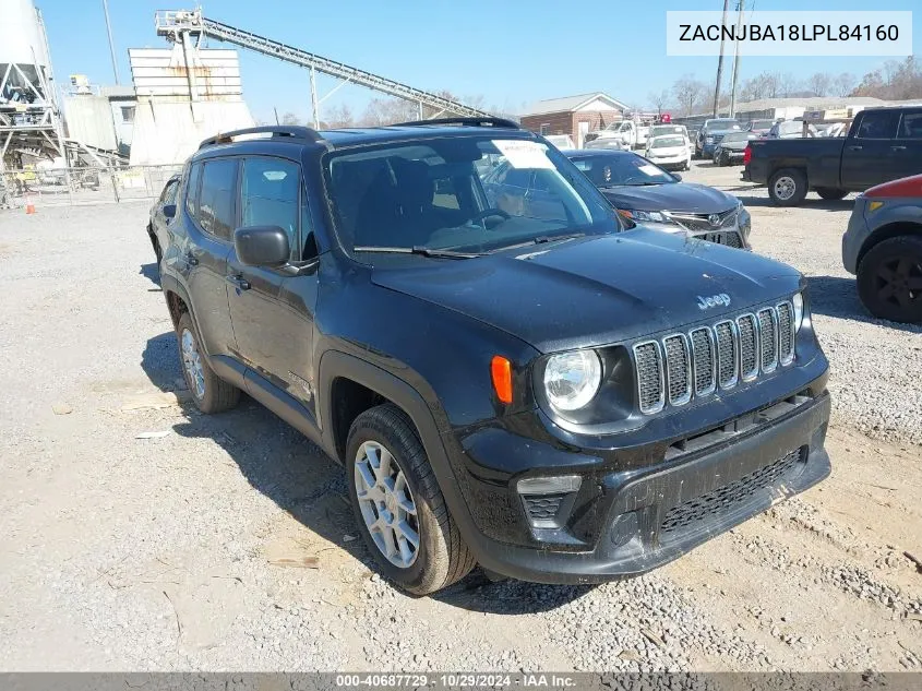 2020 Jeep Renegade Sport 4X4 VIN: ZACNJBA18LPL84160 Lot: 40687729