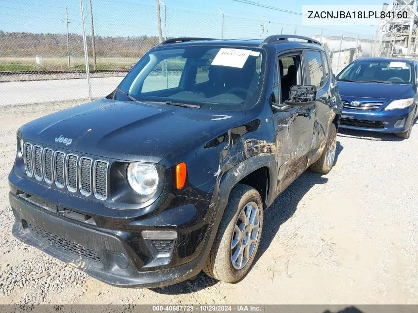 2020 Jeep Renegade Sport 4X4 VIN: ZACNJBA18LPL84160 Lot: 40687729