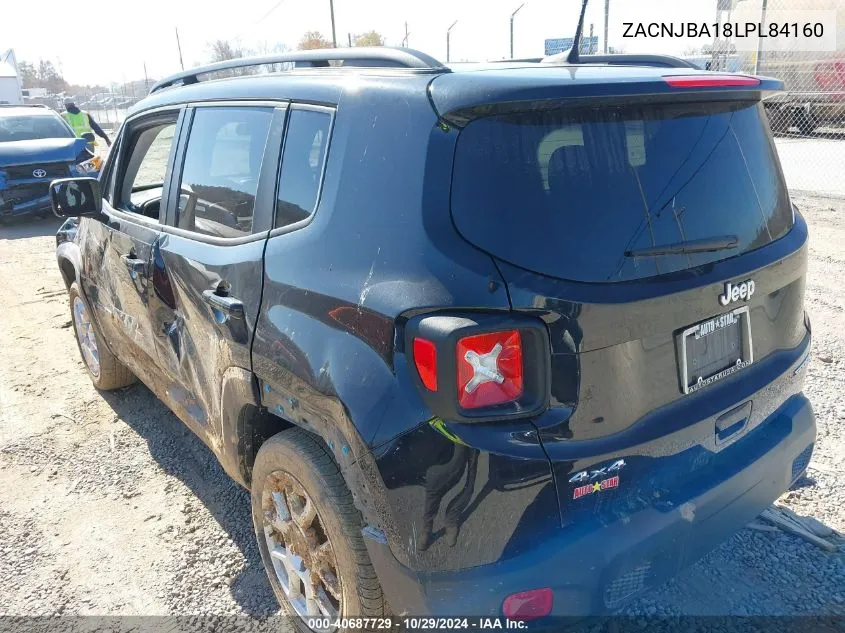 2020 Jeep Renegade Sport 4X4 VIN: ZACNJBA18LPL84160 Lot: 40687729