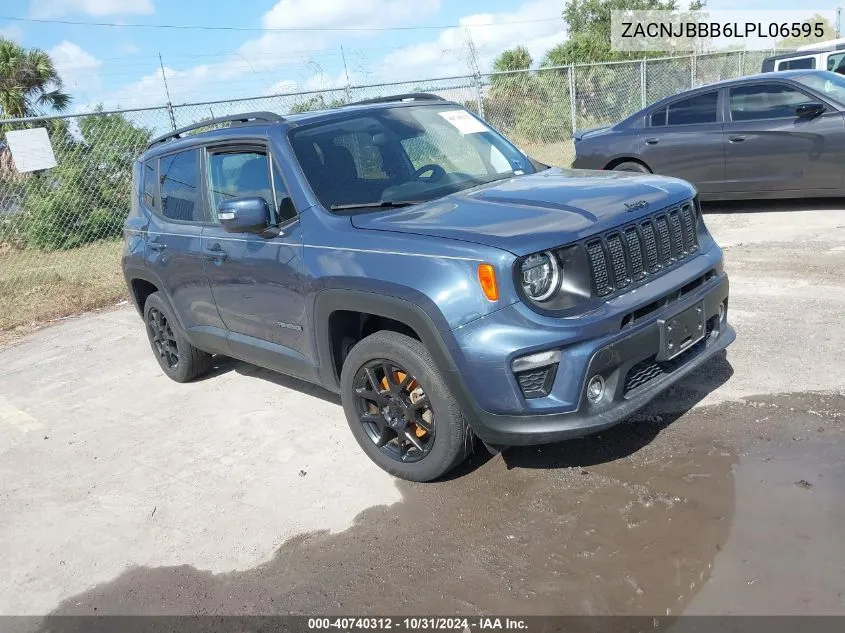 2020 Jeep Renegade Altitude 4X4 VIN: ZACNJBBB6LPL06595 Lot: 40740312