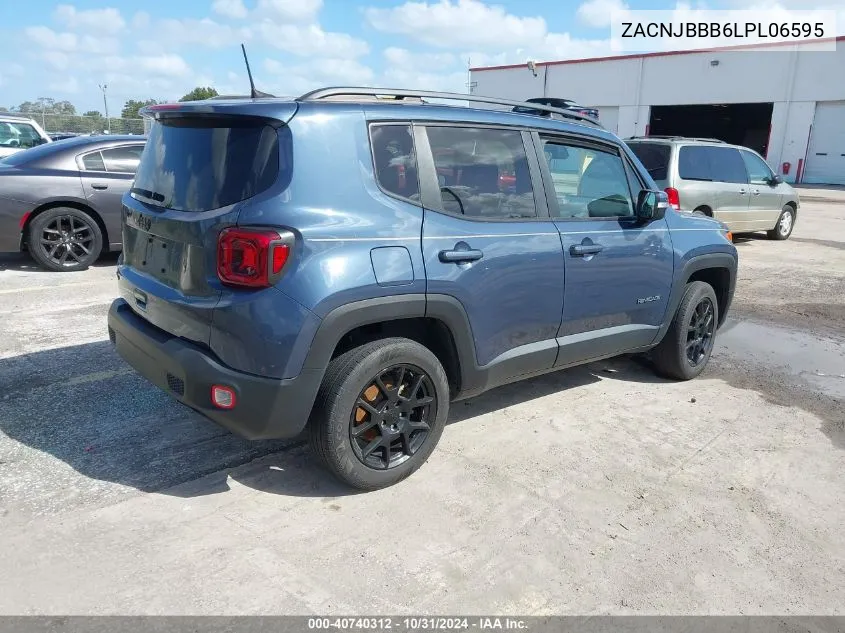 2020 Jeep Renegade Altitude 4X4 VIN: ZACNJBBB6LPL06595 Lot: 40740312