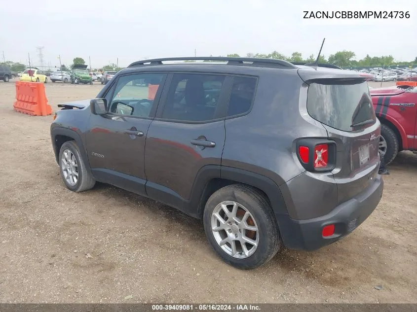 ZACNJCBB8MPM24736 2021 Jeep Renegade Latitude Fwd