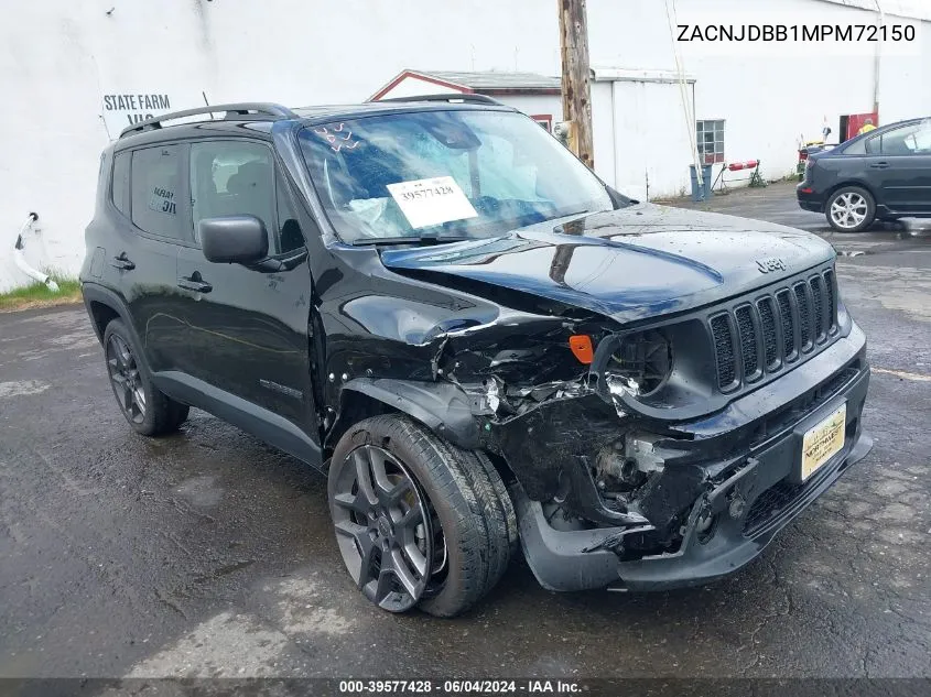 ZACNJDBB1MPM72150 2021 Jeep Renegade 80Th Anniversary 4X4