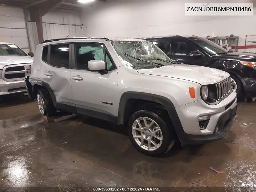 2021 Jeep Renegade Latitude 4X4 VIN: ZACNJDBB6MPN10486 Lot: 39633262