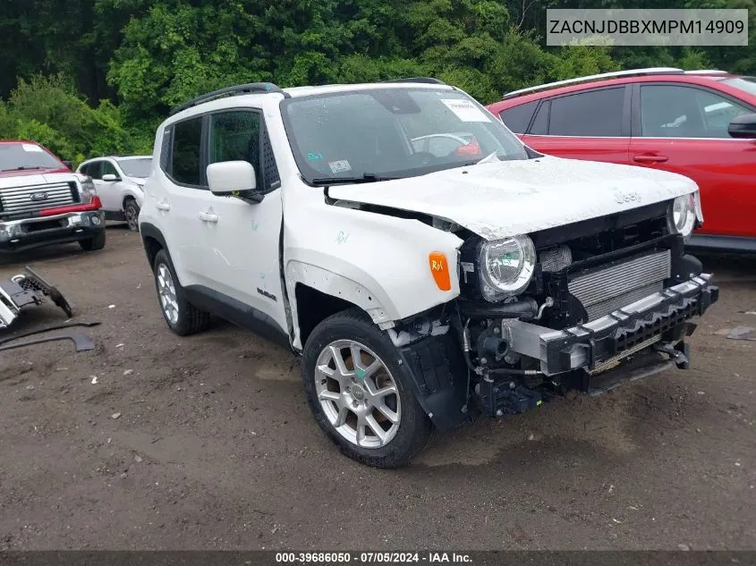 2021 Jeep Renegade Latitude 4X4 VIN: ZACNJDBBXMPM14909 Lot: 39686050