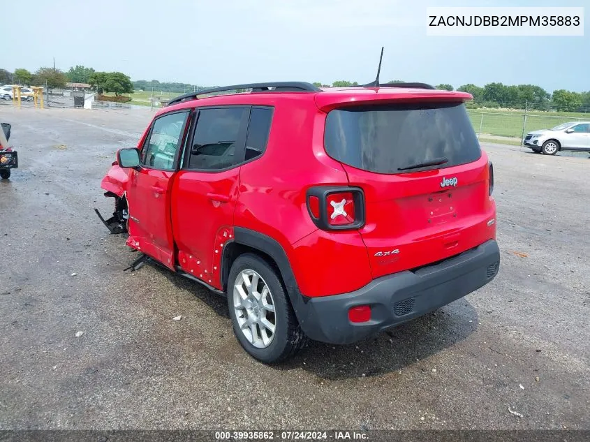 2021 Jeep Renegade Latitude 4X4 VIN: ZACNJDBB2MPM35883 Lot: 39935862