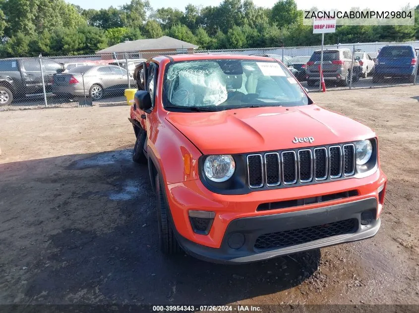 2021 Jeep Renegade Sport/Jeepster VIN: ZACNJCAB0MPM29804 Lot: 39954343