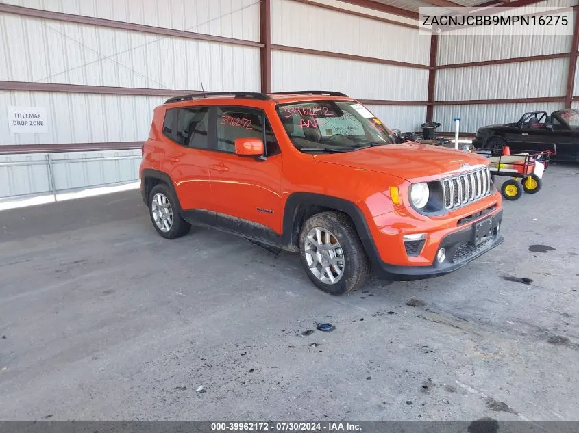 2021 Jeep Renegade Latitude Fwd VIN: ZACNJCBB9MPN16275 Lot: 39962172