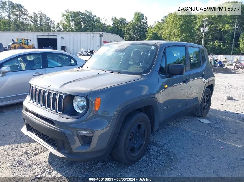 2021 Jeep Renegade Sport Fwd VIN: ZACNJCAB9MPM18977 Lot: 40010851