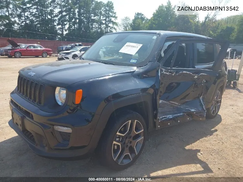 ZACNJDAB3MPN13542 2021 Jeep Renegade Jeepster 4X4