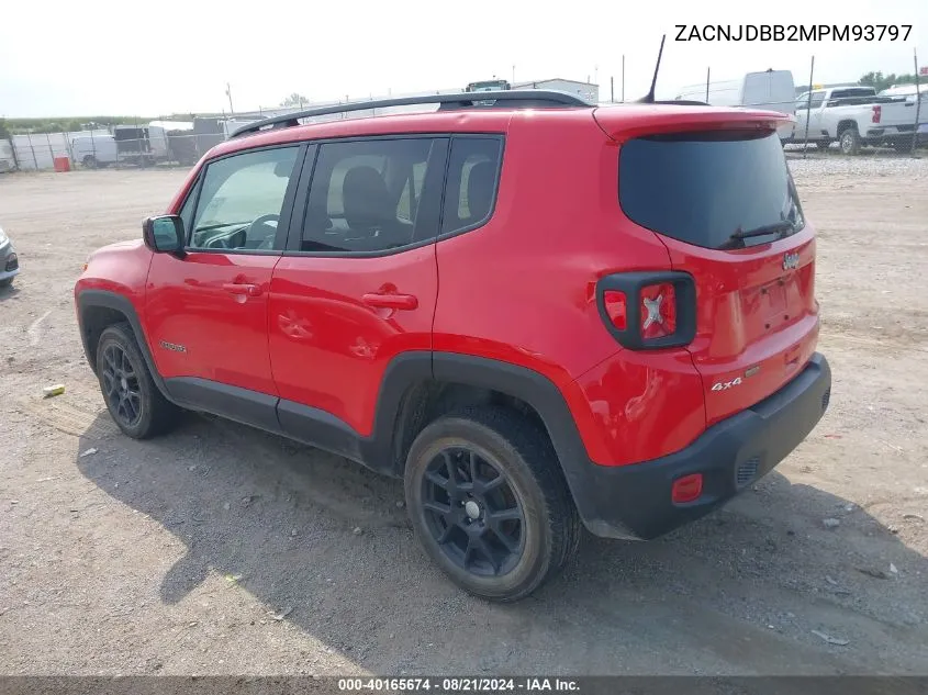 2021 Jeep Renegade Latitude VIN: ZACNJDBB2MPM93797 Lot: 40165674