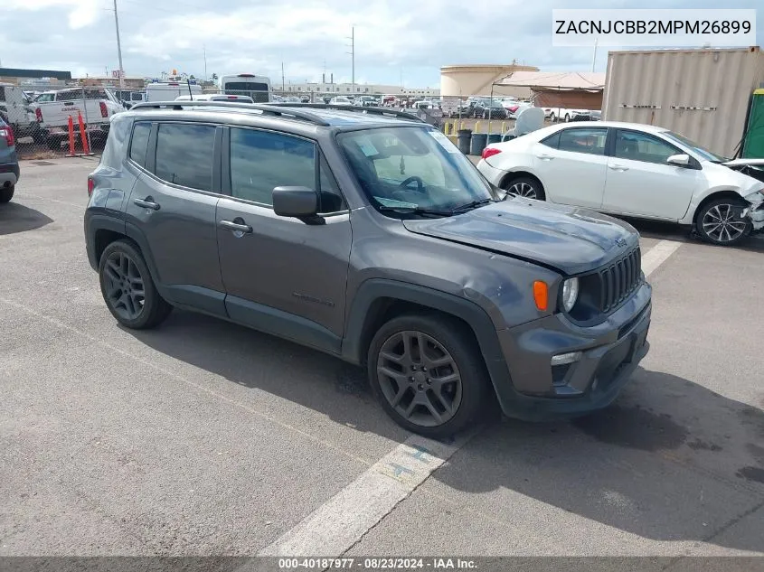 2021 Jeep Renegade Latitude Fwd VIN: ZACNJCBB2MPM26899 Lot: 40187977