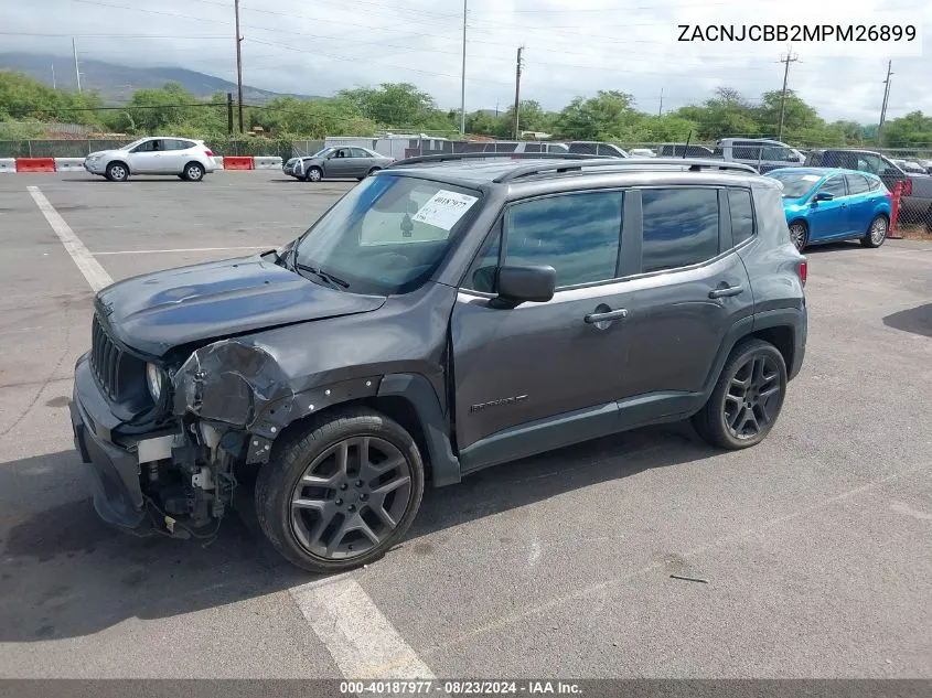 2021 Jeep Renegade Latitude Fwd VIN: ZACNJCBB2MPM26899 Lot: 40187977