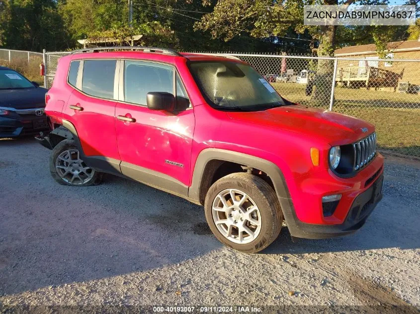 2021 Jeep Renegade Sport 4X4 VIN: ZACNJDAB9MPN34637 Lot: 40193007